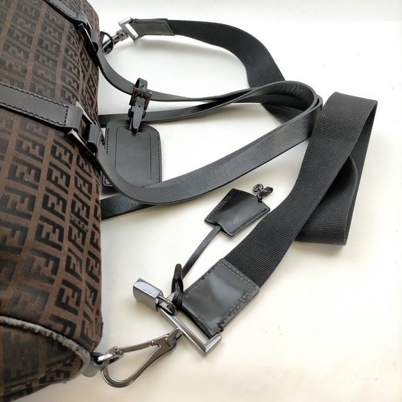 Fendi Shoulder Bag Brown Canvas TRAVEL BAG DIAPER BAG - Picture 4 of 14